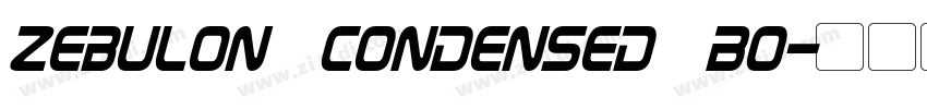 zebulon condensed Bo字体转换
